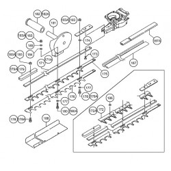 Tanaka Spare Parts for Hedge Trimmer THT-2530