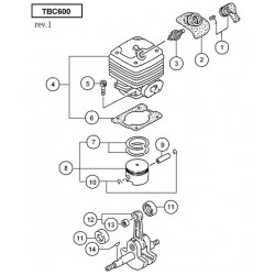 Ricambi Tanaka per Decespugliatore TBC-600