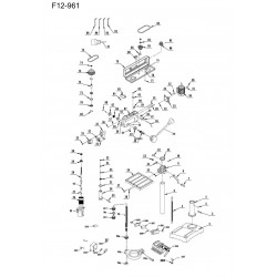 Fox Spare Parts for Floor/Bench Drill F12-961
