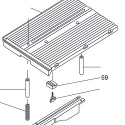Aluminium Bracket Clamp for Miter Saw Compa Orange 305/01