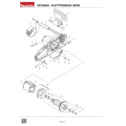 Makita Spare Parts for Electric Saw UC3520A
