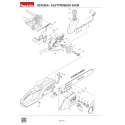 Ricambi Makita per Elettrosega UC3520A