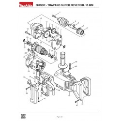 Makita Spare Parts for Rear Handle Drill 6013BR
