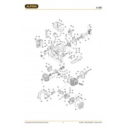 Alpina Spare Parts for Chain Saw A 305