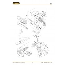 Alpina Spare Parts for Chain Saw C 25