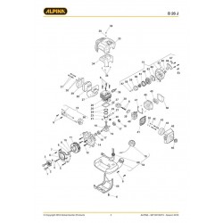 Alpina Spare Parts for Brushcutter B 26 J