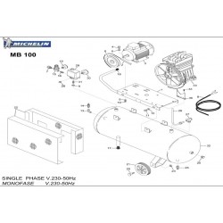 Michelin Spare Parts for Piston Air Compressor MB100