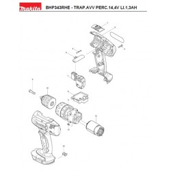 Makita Spare Parts for Cordless Screwdriver BHP343RHE