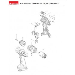 Ricambi Makita per Avvitatore a Batteria 6281DWAE