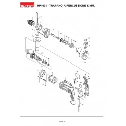 Ricambi Makita per Trapano a Percussione HP1631