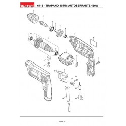 Ricambi Makita per Trapano Avvitatore 6413