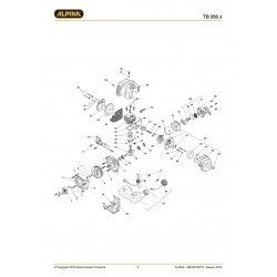 Alpina Spare Parts for Brushcutter TB 250 J