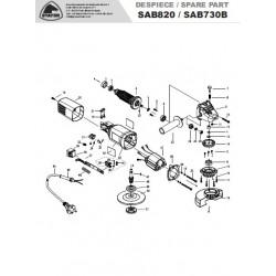 Stayer Spare Parts for Angle Grinders SAB820-SAB730B