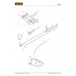 Alpina Spare Parts for Brushcutter T 26 J