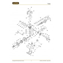 Alpina Spare Parts for Brushcutter T 26 J