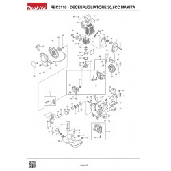 Makita Spare Parts for Brusch Cutter RBC3110