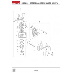 Makita Spare Parts for Brusch Cutter RBC3110
