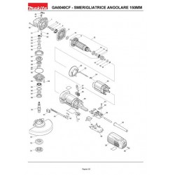 Ricambi Makita per Smerigliatrice Angolare GA6040CF