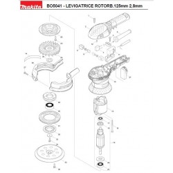 Ricambi Makita per Levigatrice Rotorbitale BO5041