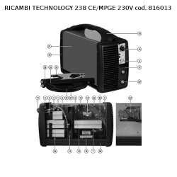Ricambi Telwin per Saldatrice Inverter Technology 238 CE/MPGE