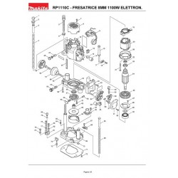 Ricambi Makita per Fresatrice Verticale RP1110C