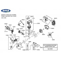 Ama Spare Parts for Brushcutter AG1 350