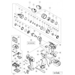 Hitachi Spare Parts for Cordless Driver Drill DV14DBL