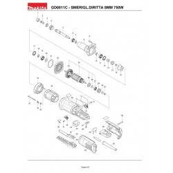 Makita Spare Parts for Die Grinder GD0811C