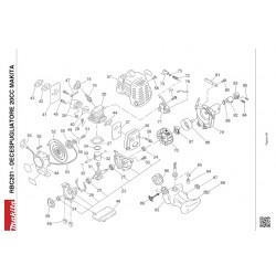Makita Spare Parts for Brush Cutter RBC201