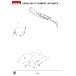 Makita Spare Parts for Brush Cutter RBC201