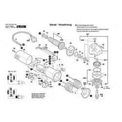 Bosch Spare Parts for Angle Grinder GWS 6-115 E