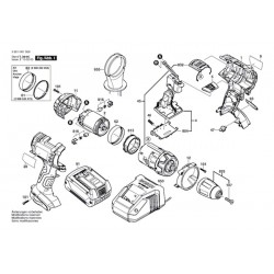 Bosch Spare Parts for Cordless Drill Driver GSR 18 VE-2LI - Exploded Diagram