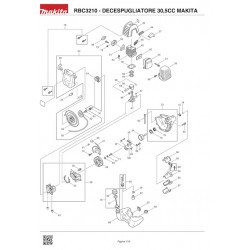 Makita Spare Parts for Brusch Cutter RBC3210