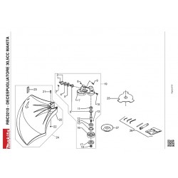 Makita Spare Parts for Brusch Cutter RBC3210