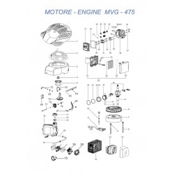 Ricambi Ama per Motore per Rasaerba MVG - T475