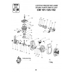 Ricambi CM Motori per Motore CM 101-125-152 Modello Standard