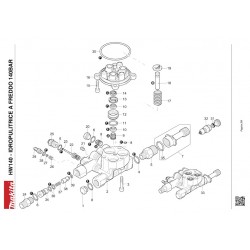 Makita Spare Parts for Pressure Washer HW140
