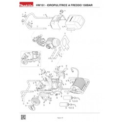 Makita Spare Parts for Pressure Washer HW151