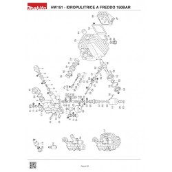 Makita Spare Parts for Pressure Washer HW151
