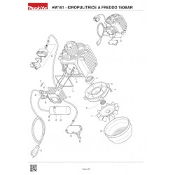Makita Spare Parts for Pressure Washer HW151