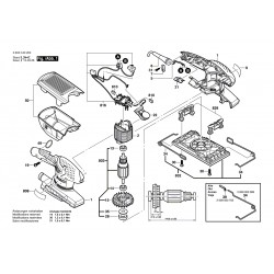 Ricambi Bosch per Levigatrice Orbitale PSS 250 AE