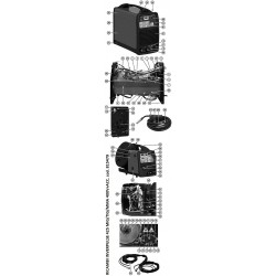 Telwin Parts for Inverter INVERPULSE 425 MIG/TIG/MMA 400V