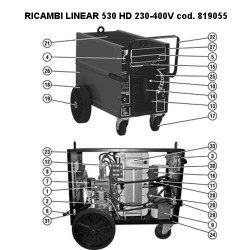 Ricambi Telwin per Saldatrice LINEAR 530 HD 230-400V