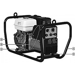 Telwin Spare Parts for Petrol Welding Machine THUNDER 220 AC HONDA