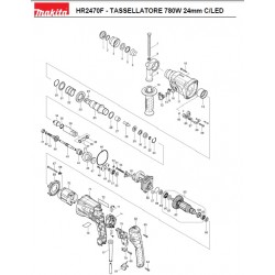 Makita Spare Parts for SDS-Plus Hammers HR2470-2610T-2611F