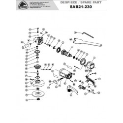 Ricambi Stayer per Smerigliatrice SAB21-230