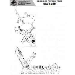 Stayer Spare Parts for Angle Grinder SA21-230
