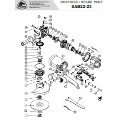 Stayer Spare Parts for Angle Grinder SAB22-23