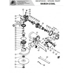 Stayer Spare Parts for Angle Grinder SAB24-23AL