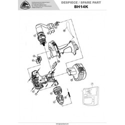 Stayer Spare Parts for Cordless Drill BH14K
